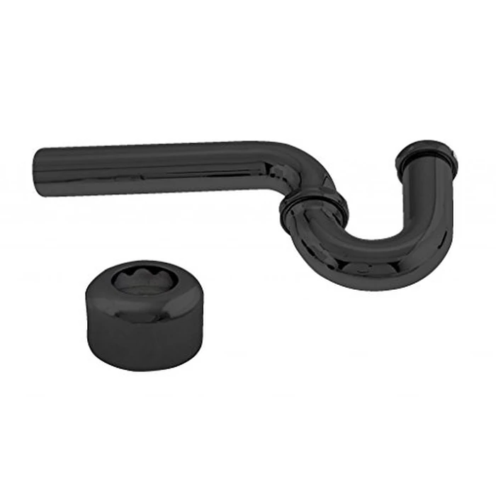 Westbrass D401-1-62 1-1/4" 17 ga. Brass P-Trap with High Box Flange, Matte Black by Westbrass - Used - Very Good condition - US$12.90