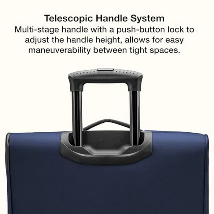 U.S. Traveler Anzio Softside Expandable Luggage with Spinner Wheels, Navy, 2-Piece Set (22/30) by U.S. Traveler - Image 5