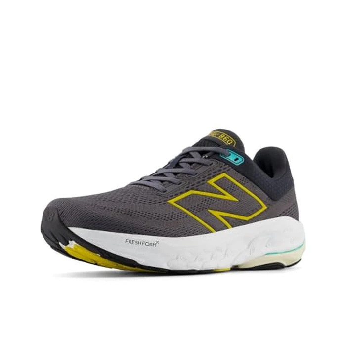 New Balance Men's Fresh Foam X 860 V14 Running Shoe, Magnet/Ginger Lemon/Cyber Jade, 10 by New Balance - Image 1