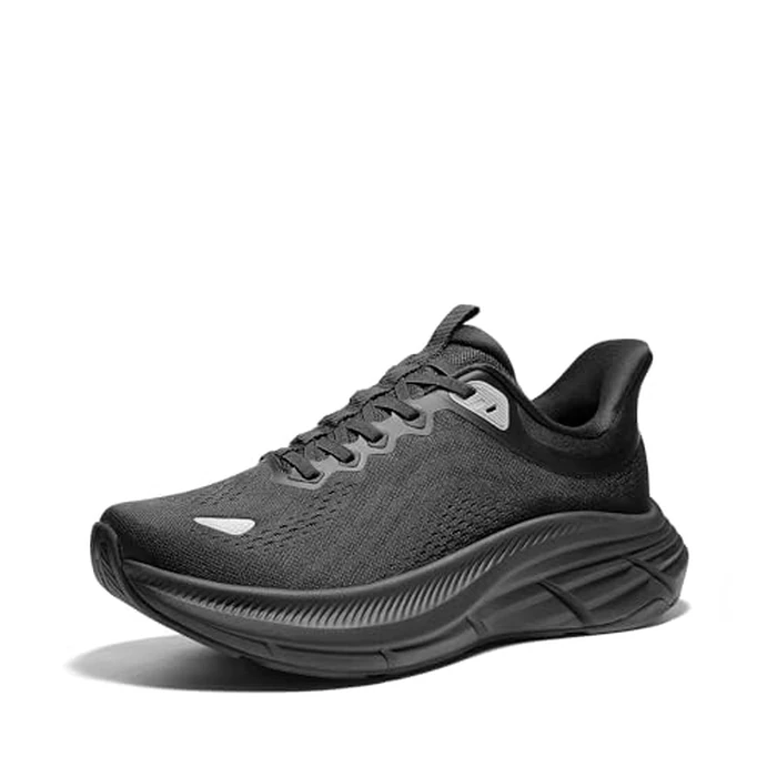 NORTIV 8 Men's Slip On Walking Shoes Cushioning Hands Free Non Slip Comfortable Workout Running Tennis Gym Athletic ActiveBreeze Fashion Sneakers,Size 10,All Black,SNRS24008M-L by NORTIV 8 - Used - Like New condition