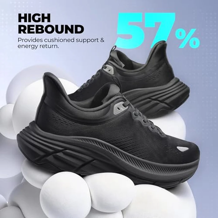 NORTIV 8 Men's Slip On Walking Shoes Cushioning Hands Free Non Slip Comfortable Workout Running Tennis Gym Athletic ActiveBreeze Fashion Sneakers,Size 10,All Black,SNRS24008M-L by NORTIV 8 - Image 5