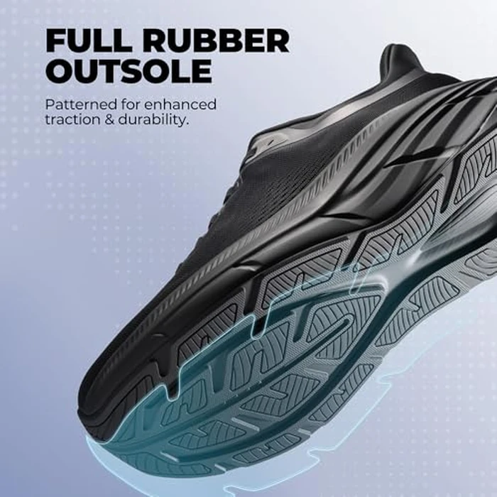 NORTIV 8 Men's Slip On Walking Shoes Cushioning Hands Free Non Slip Comfortable Workout Running Tennis Gym Athletic ActiveBreeze Fashion Sneakers,Size 10,All Black,SNRS24008M-L by NORTIV 8 - Image 6