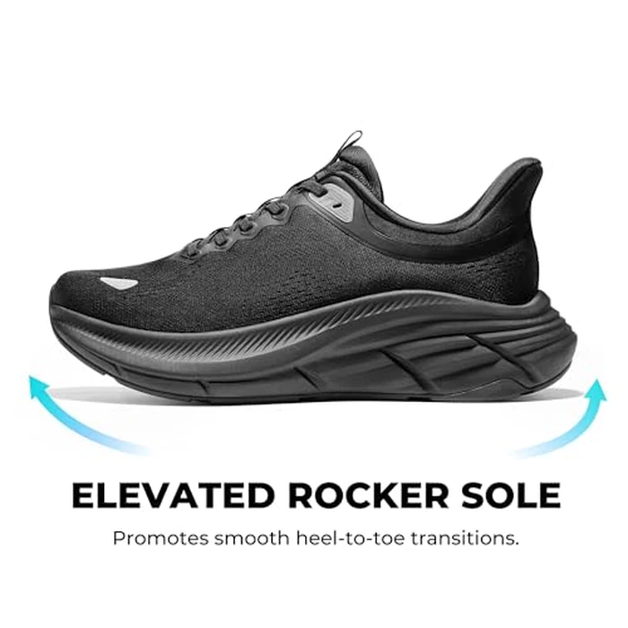 NORTIV 8 Men's Slip On Walking Shoes Cushioning Hands Free Non Slip Comfortable Workout Running Tennis Gym Athletic ActiveBreeze Fashion Sneakers,Size 10,All Black,SNRS24008M-L by NORTIV 8 - Image 8