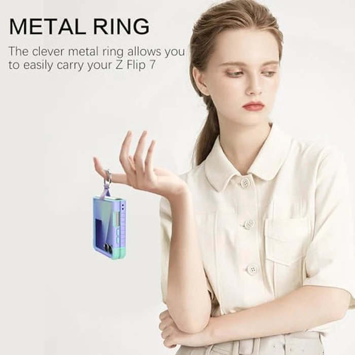 BENTOBEN for Samsung Galaxy Z Flip 7 5G Case with Ring, Heavy Duty 2 in 1 Full Body Rugged Galaxy Z Flip7 Case Girls Women Boy Men Shockproof Protection Cases Cover for Samsung Z Flip 7 6.9”, Purple by BENTOBEN - Image 4