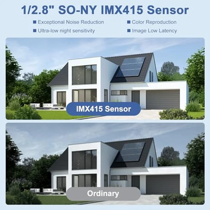 Anpviz UltraHD 4K 8MP PTZ POE IP Camera Outdoor with 5X Optical Zoom, 1/2.8" Sensor Dome Security IP Camera, Two-Way Audio, Human Vehicle Detection, 512GB SD Slot, 100ft IR Night Vision (U Series) by Anpviz - Image 2