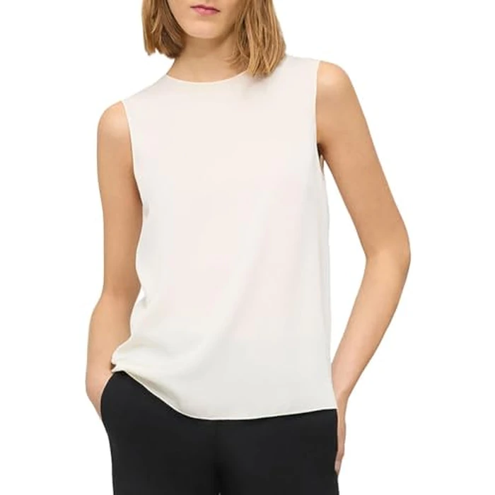 Theory Women's Silk Straight Shell, Ivory, S by Theory - Used - Like New condition - US$88.25