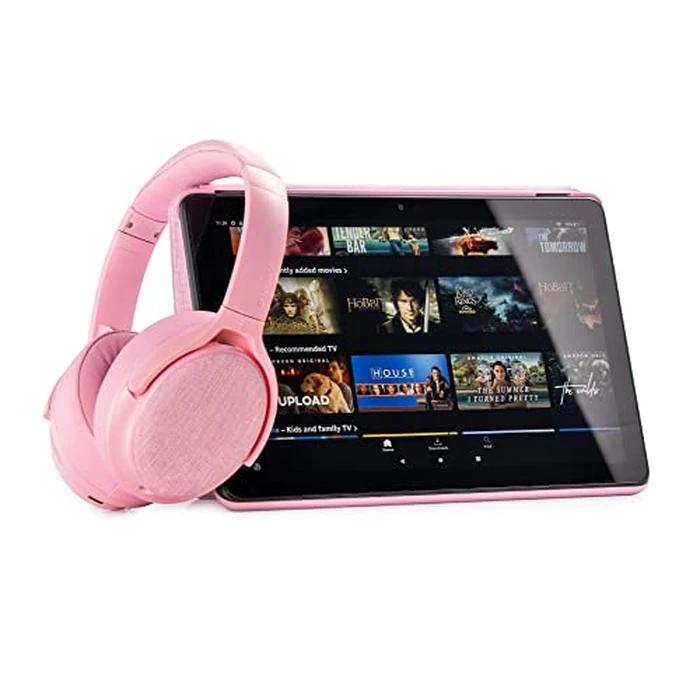 Made for Amazon, Active Noise Cancelling Bluetooth Headphones with Built-in Microphone | Pink by ONANOFF - Image 2