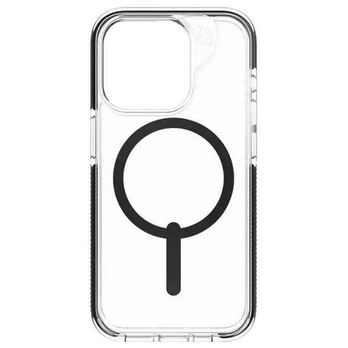Zagg Piccadilly Snap Phone Case for iPhone 15 Pro - Clear/Black by Zagg - Refurbished - Acceptable condition