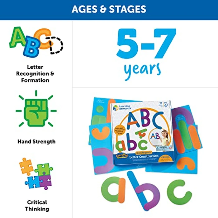 Learning Resources LER8554 Essentials Giant Magnetic Letter Construction Toy by Learning Resources - Image 5
