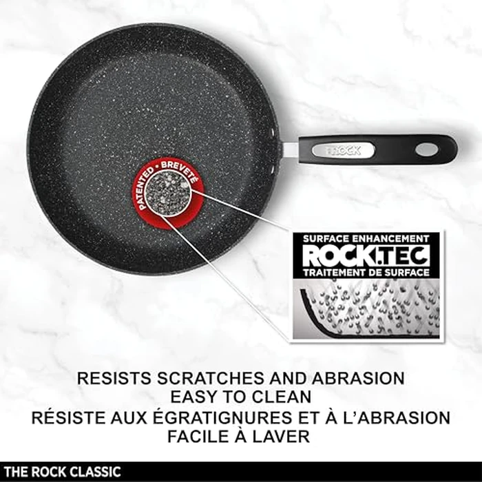 Starfrit The Rock 20cm (8") Non-Stick Fry Pan - Durable Forged Aluminum - Oven Safe - PFOA Free - Easy to Clean - Black by Starfrit - Image 5