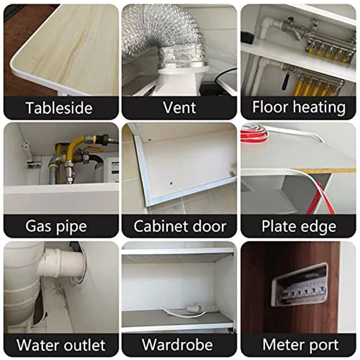 U-Shape Edge Banding, 16.4ft Self Adhesive Veneer Edging,TPE Flexible Furniture Edge Protector for Cabinet Repair Furniture Restoration (30MM, Black) by EVERDIJ - Image 6