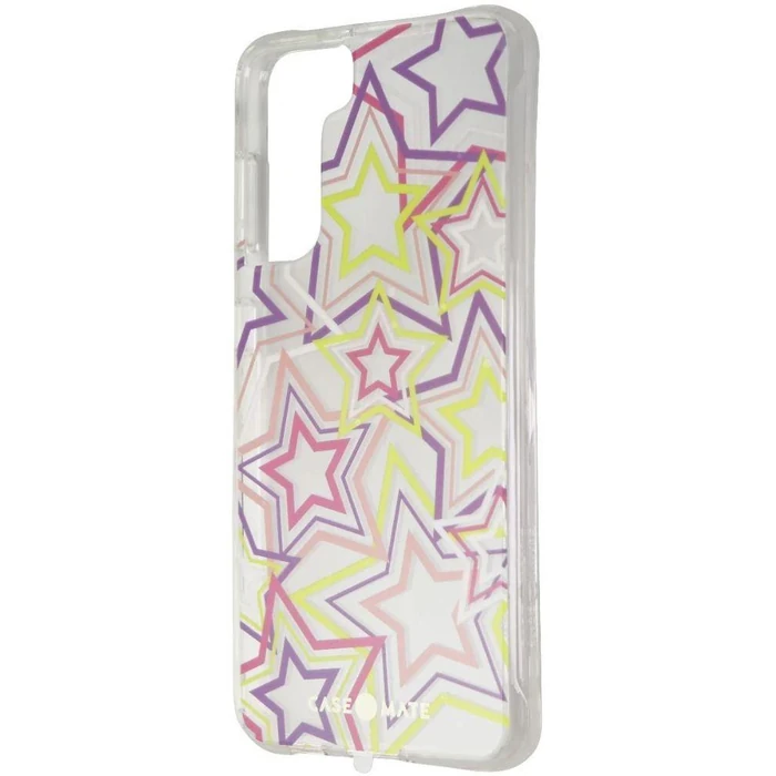 Case-Mate Tough Prints Series Phone Case for Samsung Galaxy S21 5G - Neon Stars by Case-Mate - Image 1
