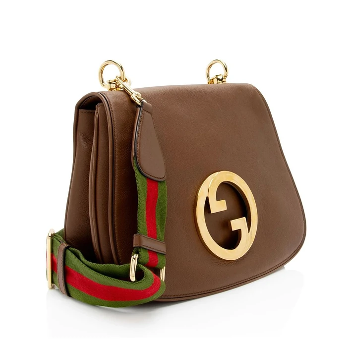 Gucci Leather Blondie Medium Shoulder Bag - Leather - Brown by Gucci - Image 2