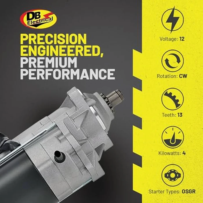 DB Electrical Starter 410-52057 Compatible with/Replacement for Ford E-Series Vans 1995-2003, Excursion 2000-2003, F-150 Pickup 1994-1998, F-250 Super-Duty 1999-2003 228000-8420, 17802N by DB Electrical - Image 3