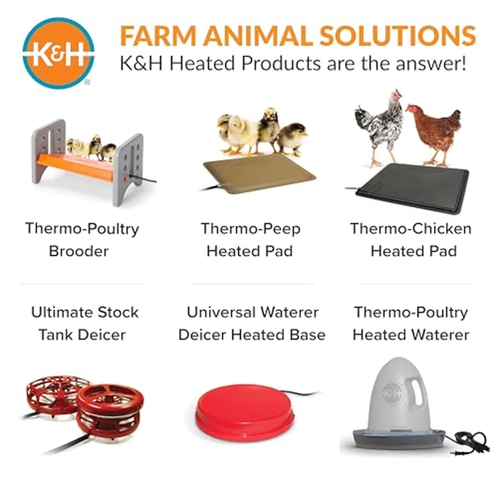 K&H Pet Products Chicken Brooder Heater for Chicks Ducklings, Adjustable Heating Plate for Brooder Boxes, Warms up to 15 Chicks, Chicken Coop Poultry Heating with Safety Light, Small 25 Watts by K&H Pet Products - Image 9