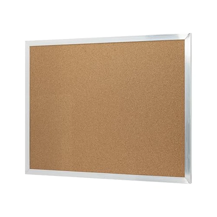 Quartet Economy Cork Bulletin Board - 36" x 24" Large Framed Cork Board for Walls, Offices, Vision Board - Aluminum Frame (3413836231) by Quartet - Image 2