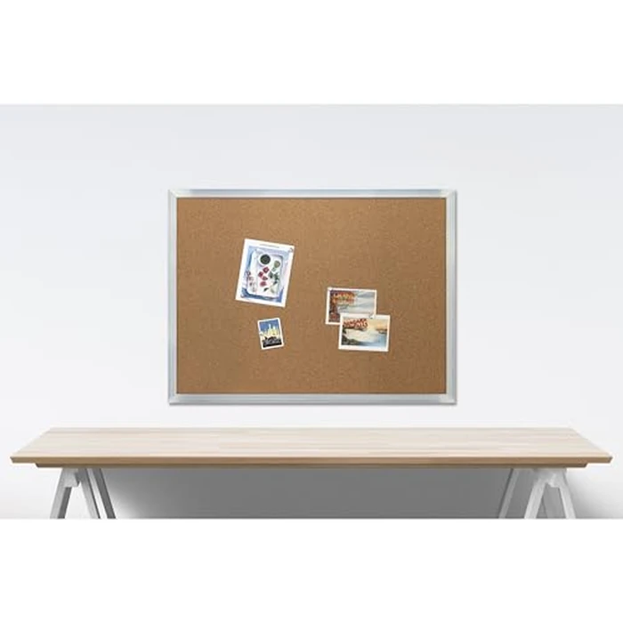 Quartet Economy Cork Bulletin Board - 36" x 24" Large Framed Cork Board for Walls, Offices, Vision Board - Aluminum Frame (3413836231) by Quartet - Image 6