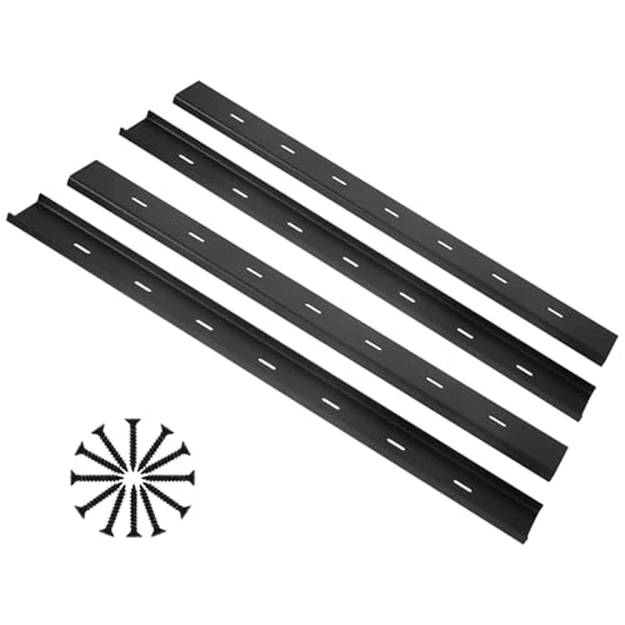 Set of 4 C Channel Steel Support for Table Top Live Edge Slab, 30" x 1/2" Leg Hidden Metal Support Bracing C Channel Bracket with Screws for Woodworking or DIY Projects, 30 Inch by LITLANDSTAR - Used - Very Good condition