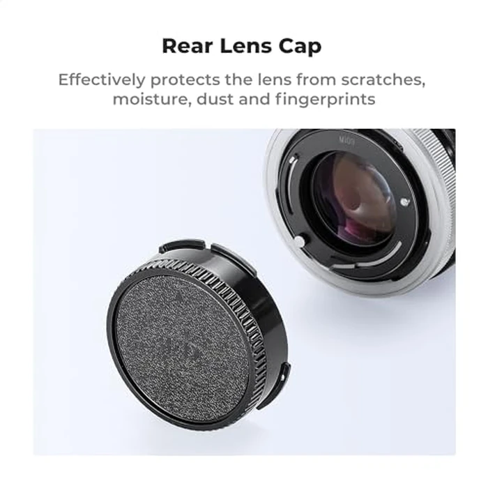 K&F Concept FD Mount Rear Lens Cap & Body Cap Cover & Hot Shoe Cover Kit, FD Lens Cap, FD Mount Back Cap, FD Cap for Canon F-1 FTB AE-1 A-1 at-1 AV-1 AL-1 T60 T70 T80 T90 by K&F CONCEPT - Image 3