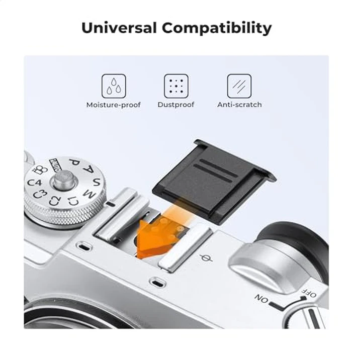 K&F Concept FD Mount Rear Lens Cap & Body Cap Cover & Hot Shoe Cover Kit, FD Lens Cap, FD Mount Back Cap, FD Cap for Canon F-1 FTB AE-1 A-1 at-1 AV-1 AL-1 T60 T70 T80 T90 by K&F CONCEPT - Image 4