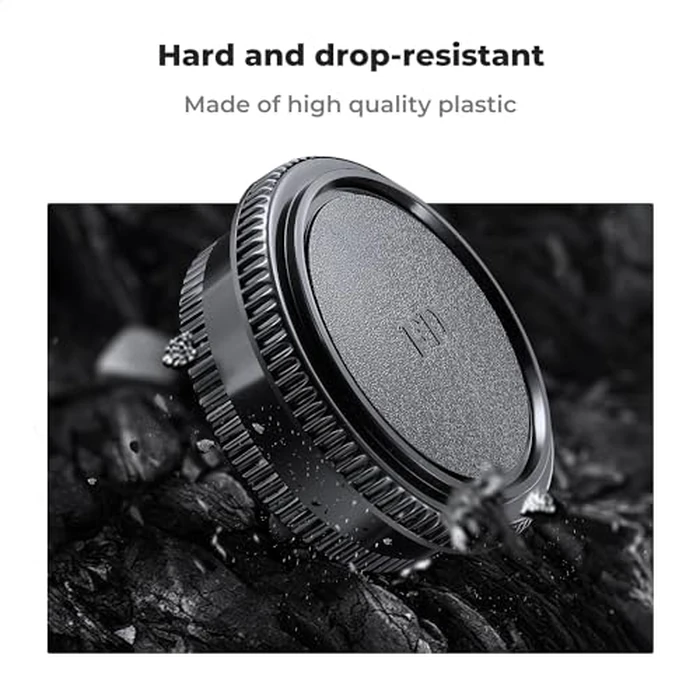 K&F Concept FD Mount Rear Lens Cap & Body Cap Cover & Hot Shoe Cover Kit, FD Lens Cap, FD Mount Back Cap, FD Cap for Canon F-1 FTB AE-1 A-1 at-1 AV-1 AL-1 T60 T70 T80 T90 by K&F CONCEPT - Image 5