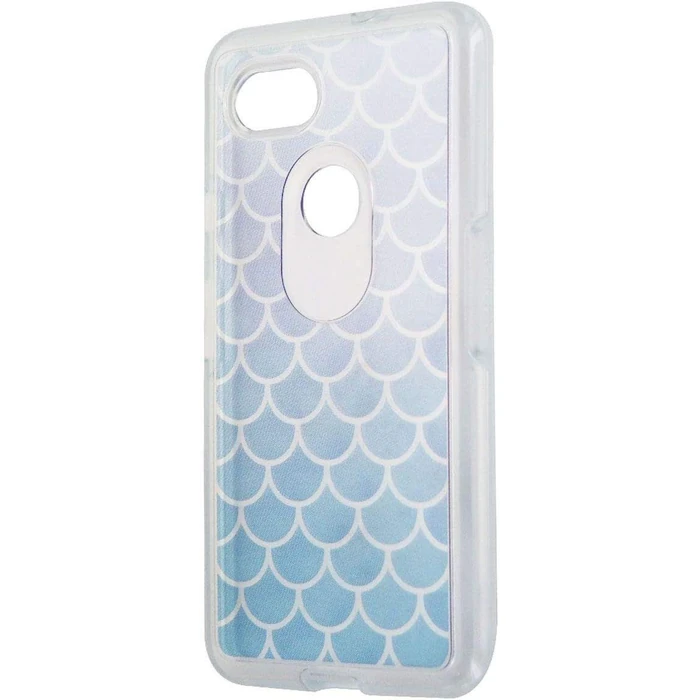 OtterBox Symmetry Series Hybrid Hard Phone Case for Google Pixel 2 XL - Clear / Blue Scales by OtterBox - Image 2