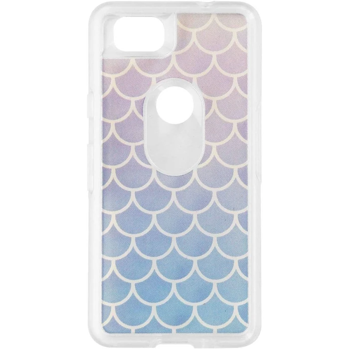 OtterBox Symmetry Series Hybrid Hard Phone Case for Google Pixel 2 XL - Clear / Blue Scales by OtterBox - Refurbished - Brand New condition - US$8.28