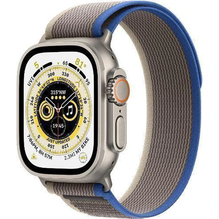 Apple Watch Ultra (Cellular + GPS) - 32GB - 49mm - Titanium Titanium Case with Midnight Rubber Ocean Band - One Size by Apple - Image 2