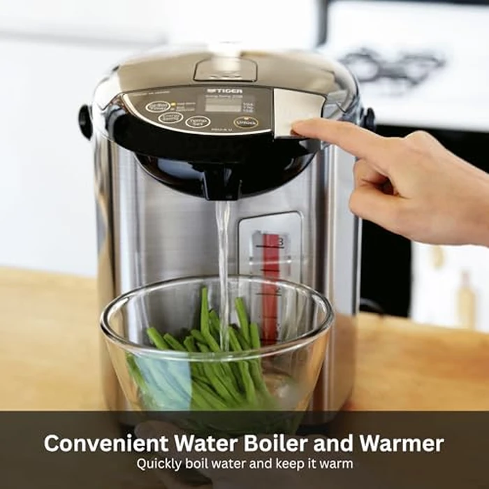 Tiger PDU-A30U-K Electric Hot Water Boiler and Warmer, Stainless Black, 3-Liter by Tiger - Image 3