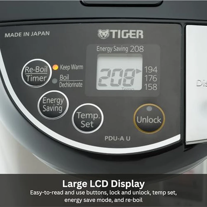 Tiger PDU-A30U-K Electric Hot Water Boiler and Warmer, Stainless Black, 3-Liter by Tiger - Image 4