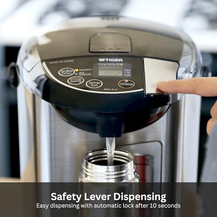 Tiger PDU-A30U-K Electric Hot Water Boiler and Warmer, Stainless Black, 3-Liter by Tiger - Image 6