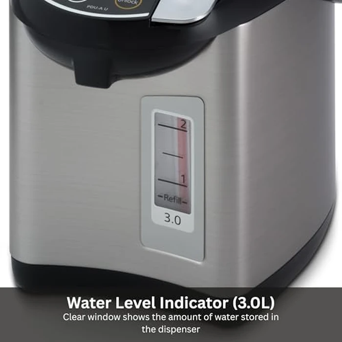 Tiger PDU-A30U-K Electric Hot Water Boiler and Warmer, Stainless Black, 3-Liter by Tiger - Image 7