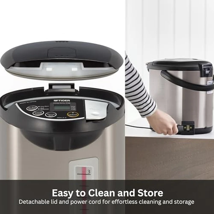 Tiger PDU-A30U-K Electric Hot Water Boiler and Warmer, Stainless Black, 3-Liter by Tiger - Image 8