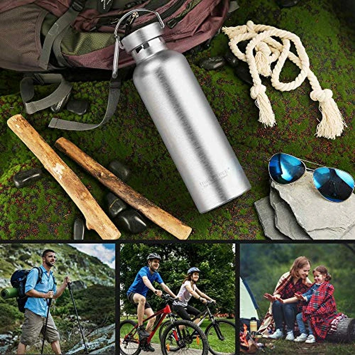 TRIPLE TREE 34 oz Insulated Water Bottle with Hook, Double Wall Stainless Steel Sports Water Bottles, Reusable Vacuum Metal Thermos Bottles for Sports Travel Gym, Leak Proof, BPA-Free, Keeps Hot Cold by JINS&VICO - Image 7