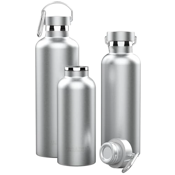 TRIPLE TREE 34 oz Insulated Water Bottle with Hook, Double Wall Stainless Steel Sports Water Bottles, Reusable Vacuum Metal Thermos Bottles for Sports Travel Gym, Leak Proof, BPA-Free, Keeps Hot Cold by JINS&VICO - Image 8