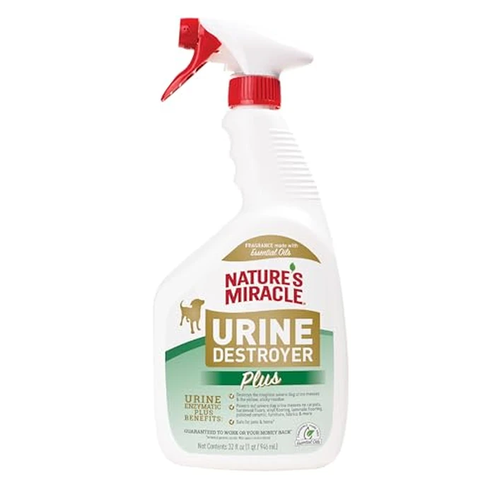 Nature’s Miracle Urine Destroyer Plus Dog, 32 Ounces, Enzymatic Formula, Ready-to-Use by Nature's Miracle - Used - Very Good condition