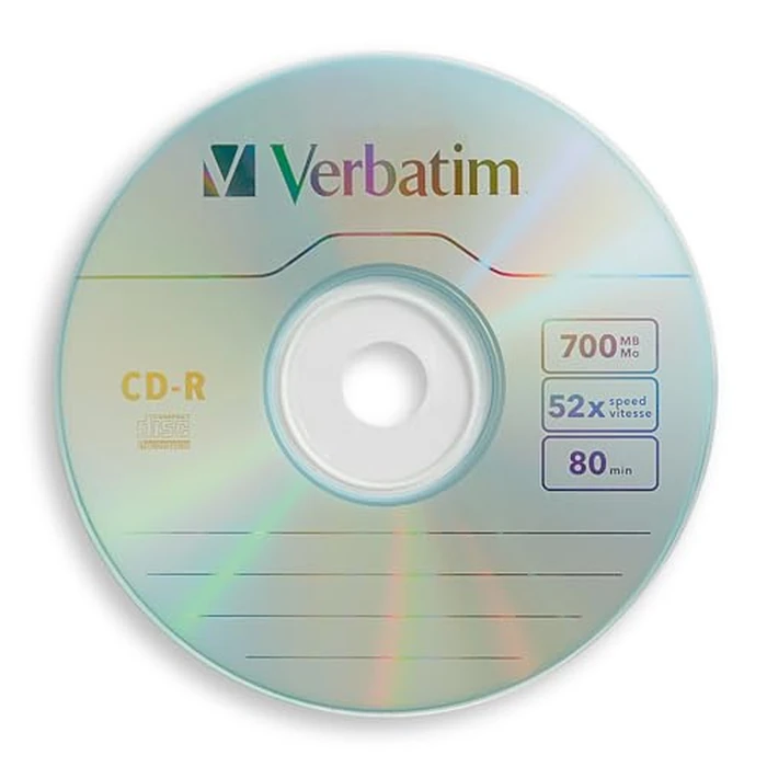 Verbatim CD-R Blank Discs 700MB 80 Minutes 52x Recordable Disc for Data and Music - 50 Pack Spindle,Silver by Verbatim - Image 2