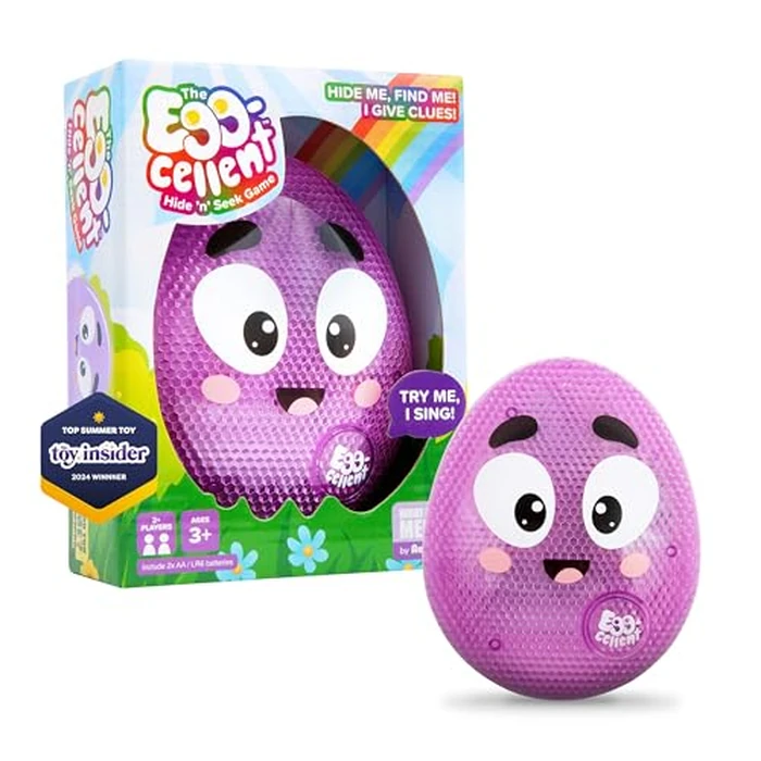 Eggcellent by Relatable, The Kid-Friendly Hide & Seek Game, Toddler Toys for Ages 3+, Includes 1 Eggcellent Light-Up Toy That Sings by WHAT DO YOU MEME? - Image 1