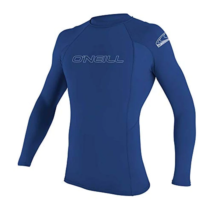 O'Neill Wetsuits Men's Basic Skins 50+ L/S Rash Guard, Pacific, XL by O'NEILL - Image 2