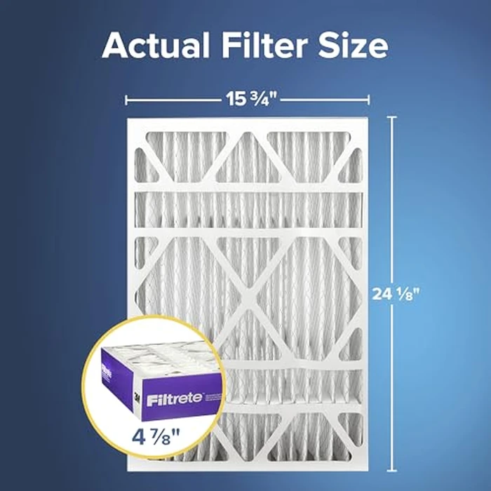 Filtrete 16x25x5, AC Furnace Air Filter, MPR 1550 DP, Healthy Living Ultra Allergen Deep Pleat, 1-Pack by Filtrete - Image 2