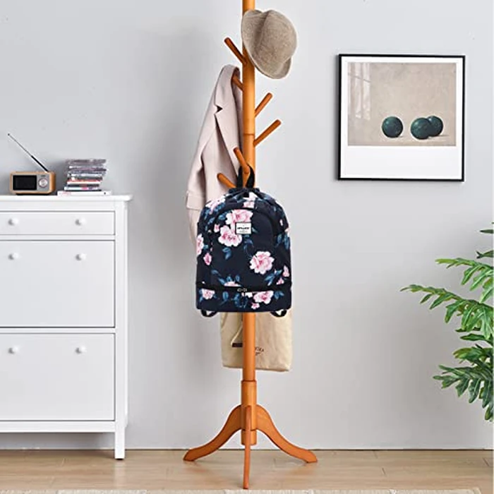 HAWEE Dry Wet Drawstring Backpack with Shoe Compartment for Women and Men Waterproof Yoga String Bag Outdoor Sports Rucksack for Gym/Beach/Swim Pool, Peony by HAWEE - Image 7