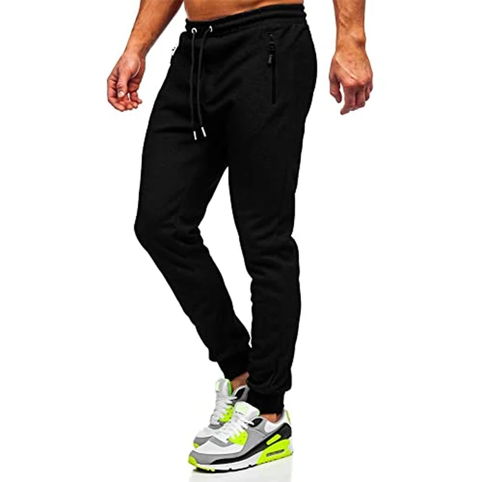 BUXKR Mens Casual Joggers Sweatpants for Jogging,Running or Athletic Activities,Black,S by BUXKR - Used - Like New condition