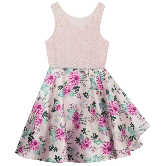 Emily Rose Girl's Floral High Low Dress 12 - Blush by Emily Rose - Refurbished - Brand New condition - US$40.98