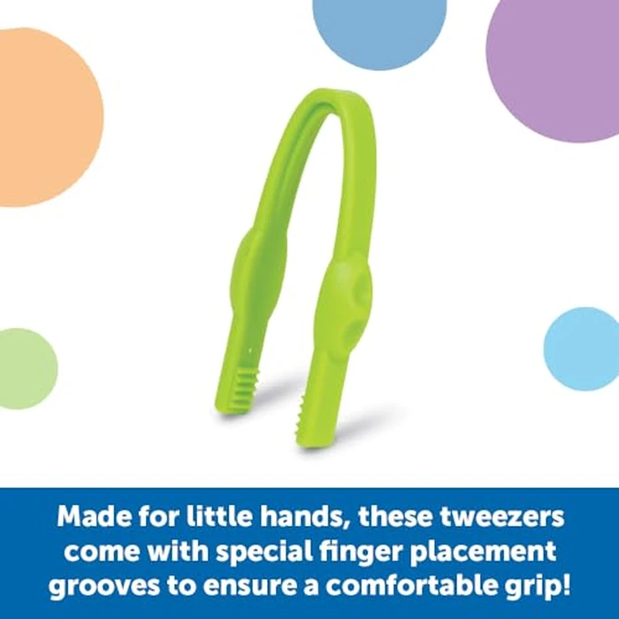 Learning Resources Easy-Grip Tweezers - Sensory Bin Tools, Tongs for Kids, Fine Motor Skills, Montessori Grabber Tool, Toddler Activities, School and Teacher Supplies, Daycare Essentials by Learning Resources - Image 3