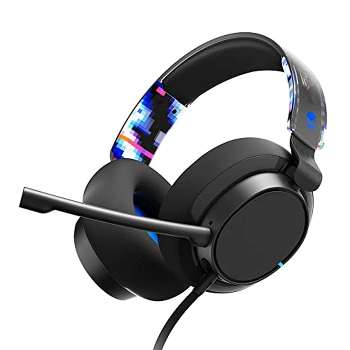 Skullcandy SLYR Pro Multi-Platform Over-Ear Wired Gaming Headset, Enhanced Sound Perception, AI Microphone, Works with Xbox PlayStation and PC - Blue by Skullcandy - Image 1