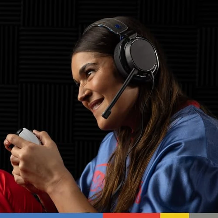 Skullcandy SLYR Pro Multi-Platform Over-Ear Wired Gaming Headset, Enhanced Sound Perception, AI Microphone, Works with Xbox PlayStation and PC - Blue by Skullcandy - Image 2