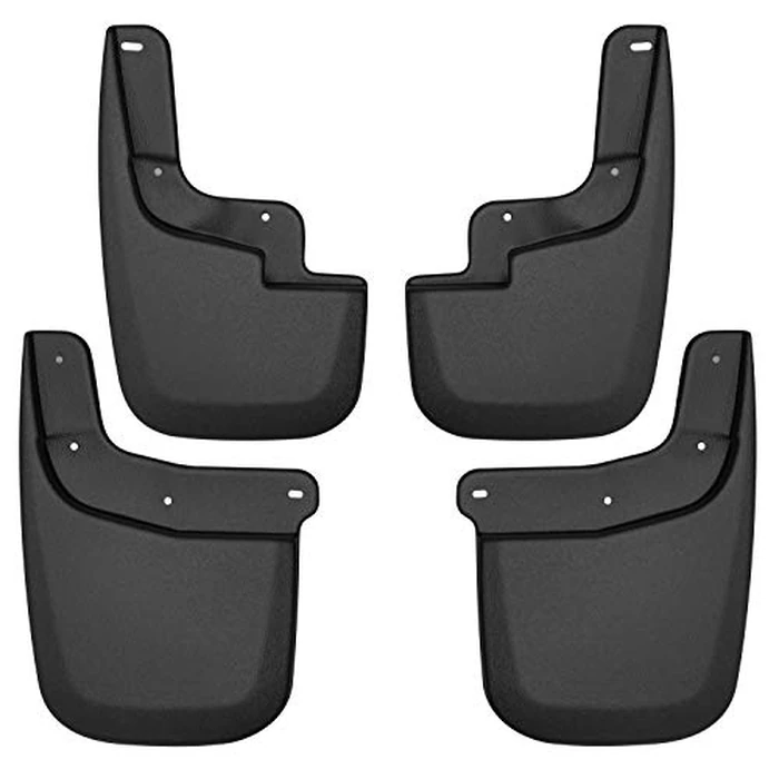 Husky Liners - Front & Rear Mud Guards | 2015-2022 Chevrolet Colorado, GMC Canyon w/o Flares or Cladding (Excludes ZR2), Front & Rear Set - Black, 4 Pc | 58236 by Husky Liners - Used - Like New condition - US$57.39
