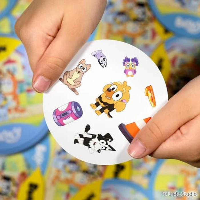 Asmodee Spot It! Bluey Card Game - Fast-Paced Matching Game Featuring Bluey & Friends, Fun for Family, Kids & Adults, Ages 4+, 2-8 Players, 15 Minute Playtime by Asmodee - Image 4