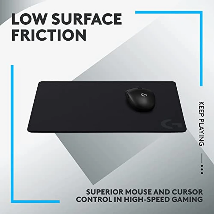 Logitech G440 Hard Gaming Mouse Pad, Optimized for Gaming Sensors, Moderate Surface Friction, Non-Slip Mouse Mat - Black by Logitech G - Image 2