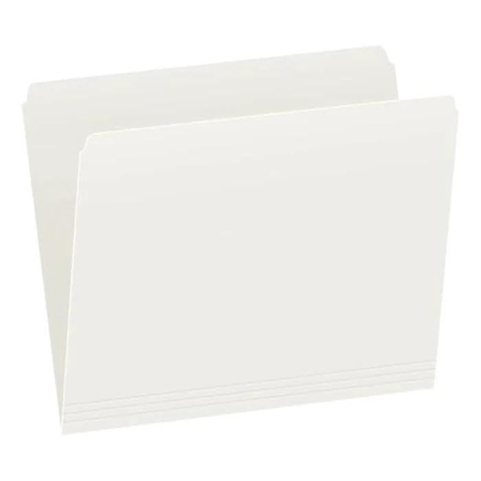 Pendaflex File Folders, Letter Size Recycled File Organizers, Straight Cut Tab, Ivory, Durable Heavyweight Paper Stock, 100-Pack for Office, School & Home Filing by Pendaflex - Used - Very Good condition - CA$7.30